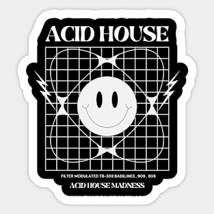 ACID HOUSE  - 303 Grid Madness Sticker